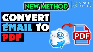 How to convert email to pdf 2023 | Gmail to PDF
