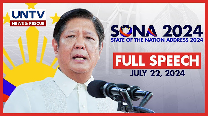SONA 2024 FULL SPEECH: Ikatlong State of the Nation Address ni Pang. Ferdinand Marcos Jr.
