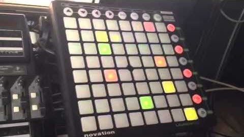 PureData sequencer with novation LAUNCHPAD
