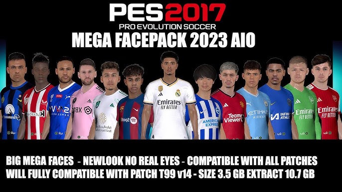 PES 2017 New Mega Facepack +700 Faces ~