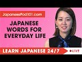 Learn Japanese Live 24/7 🔴 Japanese Words and Expressions for Everyday Life  ✔
