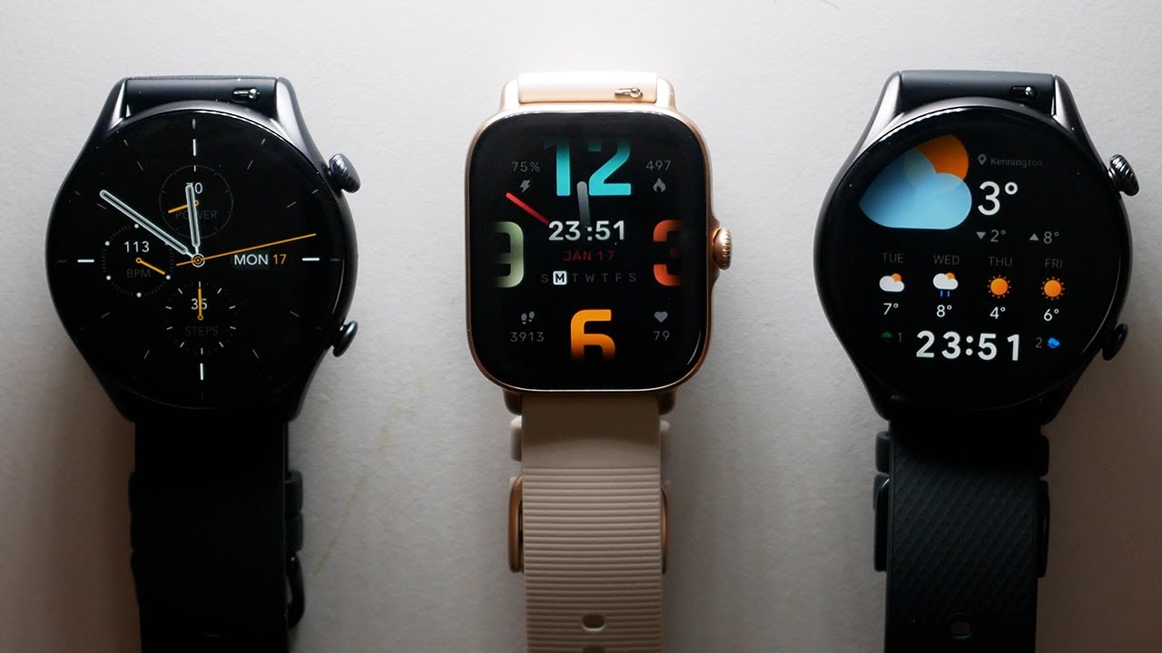 Amazfit GTR 3, Amazfit GTR 3 Pro y Amazfit GTS 3: características