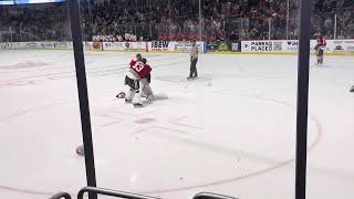 Indy Fuel vs Fort Wayne Komets Goalie Fight 12/30/2023