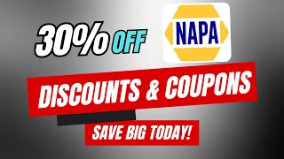 30% Off NAPA Auto Parts Coupon Code, Promo Codes & Discounts
