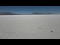 Cars and peeps on the Salt Flats