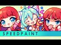 【Speedpaint】Emotes Shimmer5O (PaintToolSAI)