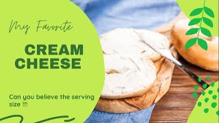 CREAM CHEESE SERVING SIZE