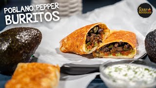 Healthy Poblano Pepper Burrito | High-Protein, Flavor-Packed & Easy!