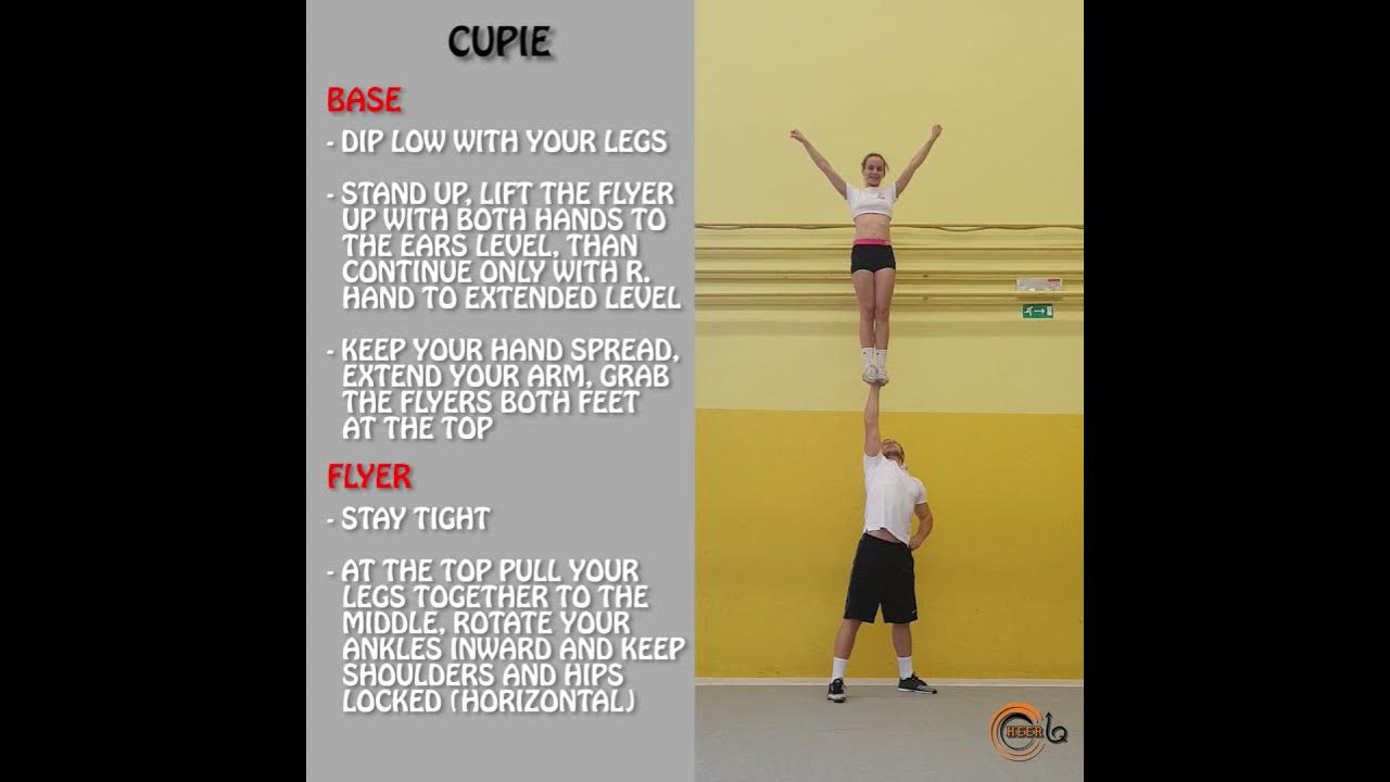 Cupie instructional video cheerleading partner stunts YouTube