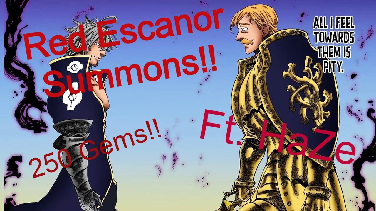 [Seven Deadly Sins: Grand Cross] Red Escanor Summons Ft. HaZe!! HE'S HERE!!!