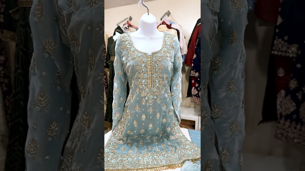 Light Blue Gorgeous Gharara Suit