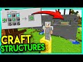 Beating Minecraft but We Can Craft Structures (Hindi) "Crafting Structure Challenge"