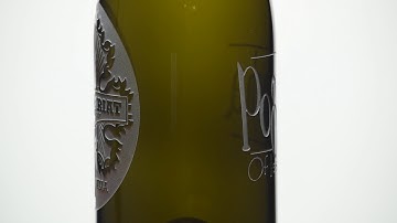 Cstom etched Wine Bottle Spin