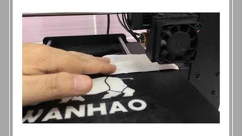 Level the build plate of WanHao Duplicator i3 Plus