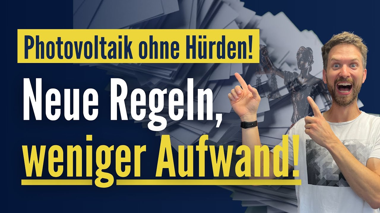Solarpaket 1: Neue Regeln für Balkonkraftwerk und Photovoltaik erklärt – auf YouTube ansehen
