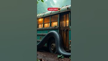 Nature Exploration | Abandoned Bus Scenery | Amazon Jungle Python #trending #shorts