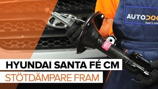 Så byter du stötdämpare, fram på HYUNDAI SANTA FÉ CM [GUIDE]