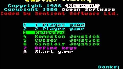 ZX Spectrum: Donkey Kong