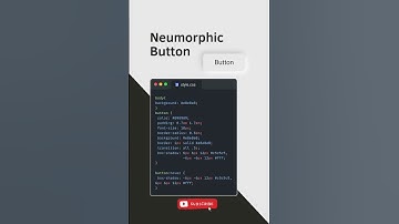 Neumorphic button using Html Css #coding #shorts #viral