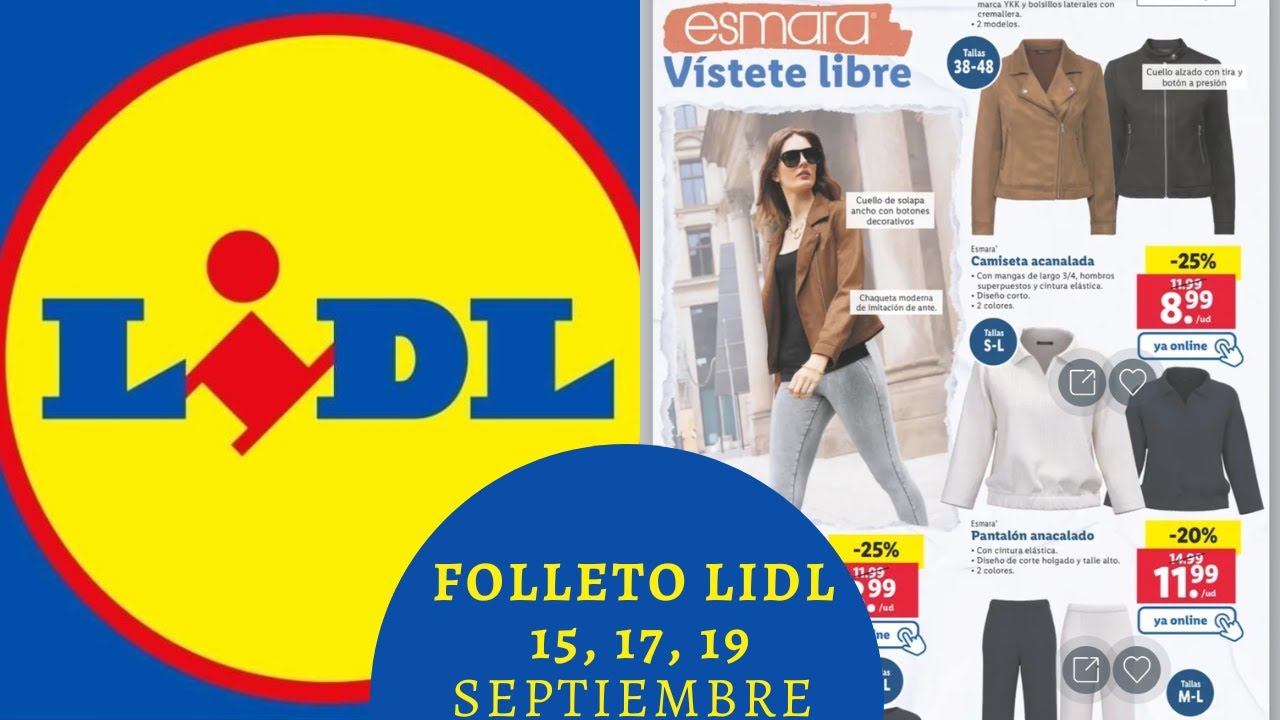 FOLLETO LIDL /CATALOGO LIDL ESTA SEMANA ofertas XXL y ropa esmara y 👍💞 - YouTube