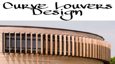 Curve Louvers Design | Revit Architecture | Autodesk Revit Architecture