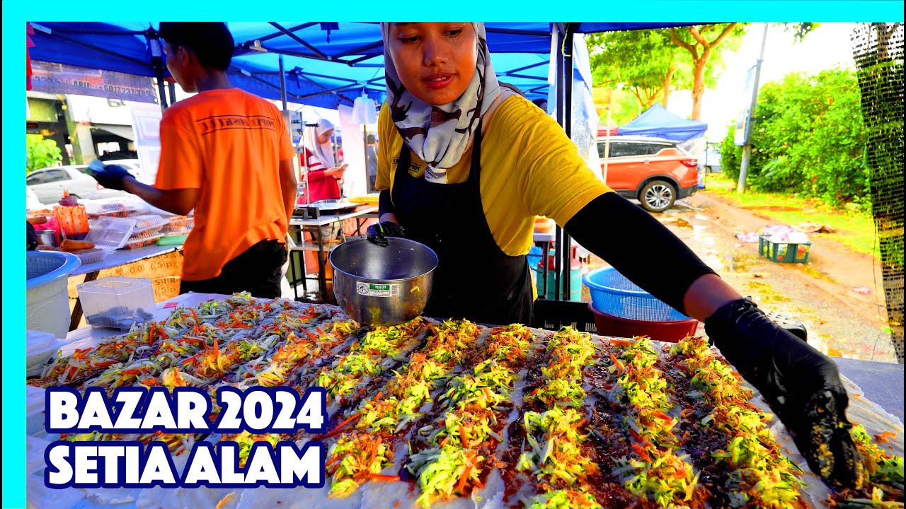 Bazar Ramadan Setia Alam | Bazaar Ramadhan 2024 | Malaysia Street Food | 马来西亚集市斋戒月美食