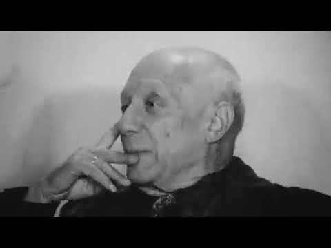 Rare television interview in French featuring Pablo Picasso from 1966