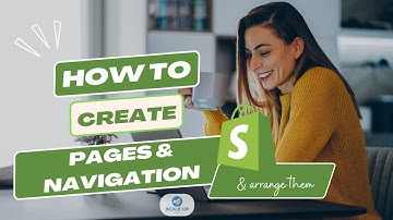 Create Shopify Store Part 4 - Add Shopify pages & navigation menu - Beginner Tutorial