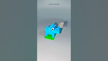 lego Olifant🐘| bouwstenen Olifant 🐘| Voldoening gevend DIY #lego #asmr #shorts #kortevideo #gemak...