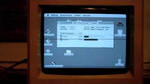 macintosh plus from 1987 startup, overview and shutdown