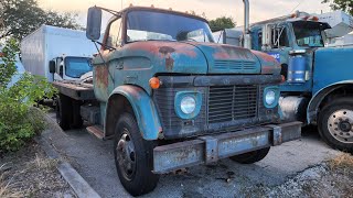 1964 Ford N600 Flatbed Sitting For Years Will It Fire Up?  NNKH