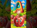 Phonics Song with TWO Words - A For Apple - ABC Alphabet Songs with Sounds for Children #shortsfeed