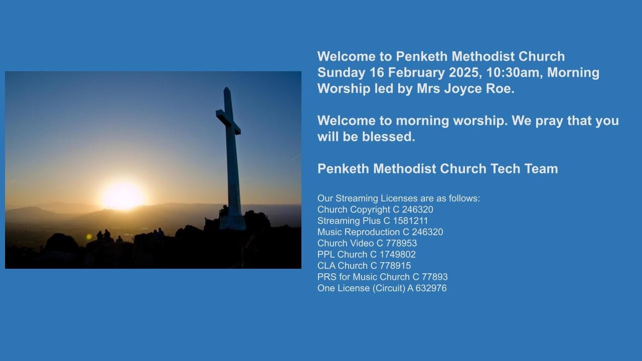 Joyce Roe Penketh Methodist Church - Sunday, 16th February - Morning Worship led ...