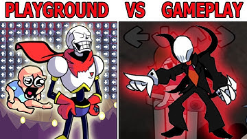 FNF Character Test | Gameplay VS Playground | FNF mods Slenderman Baby blue Papyrus