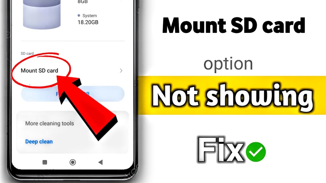 Mount SD Card Option Not Showing YouTube Mount SD Card Option Not Showing YouTube