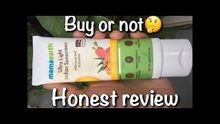 Mamaearth ultra light Indian sunscreen review qualitymantra #makeup #skincare #mamaearth