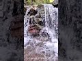 Lovely Scene of falling water from snowy mountains of Kaghan Valley