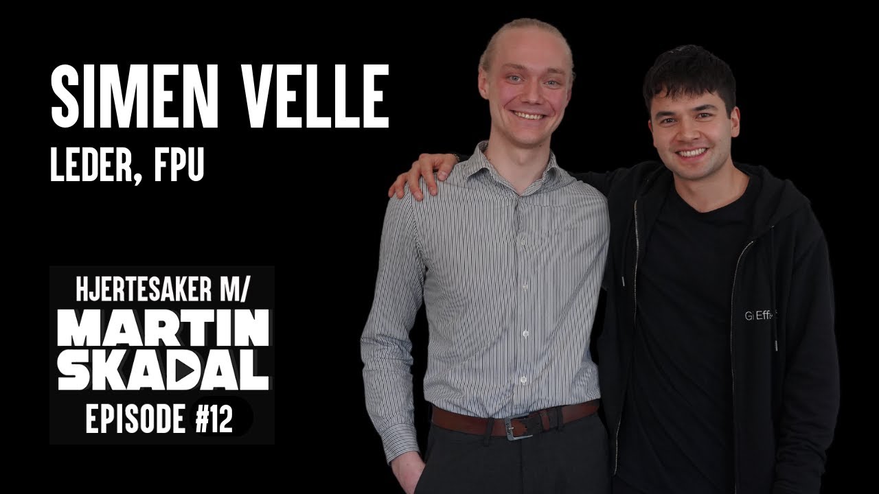 Simen Velle: Leder i FpU, hjertesaker og hva som er viktig i 2023 ...