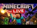 Play with us 😁 minecraft live stream 🔴😎 fun play with me and my friends ‼️