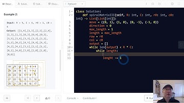 885. Spiral Matrix III - English Version