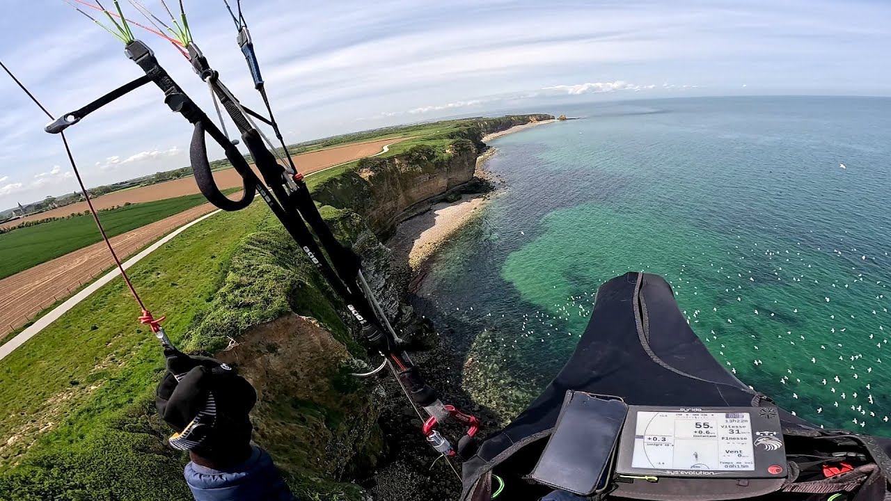 Parapente - Omaha Beach, Pointe du Hoc, Arromanches