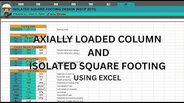 Designing Axially Loaded Column and Isolated Square Footing in Excel (NSCP 2015) 💻🧱
