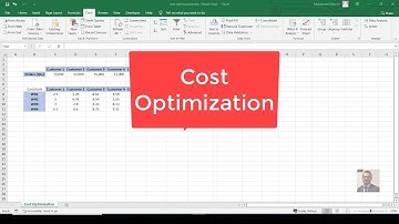 Cost Optimization using Solver in Excel #solverAddin #costOptimization