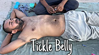 Tickle Belly Massage: Gentle Touch for Digestion & Stress Relief ASMR: