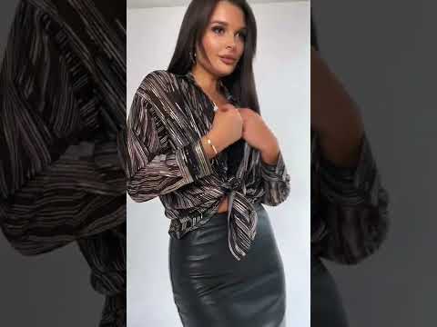 Шифоновая рубашка с