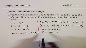26 Coplanar Vectors Linear Combination Scalar Triple Product Strategy - EDEXCEL - GCSE