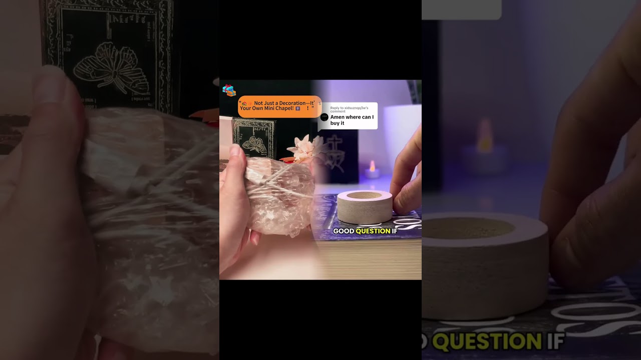 Faith that floats—your own mini chapel at home. 