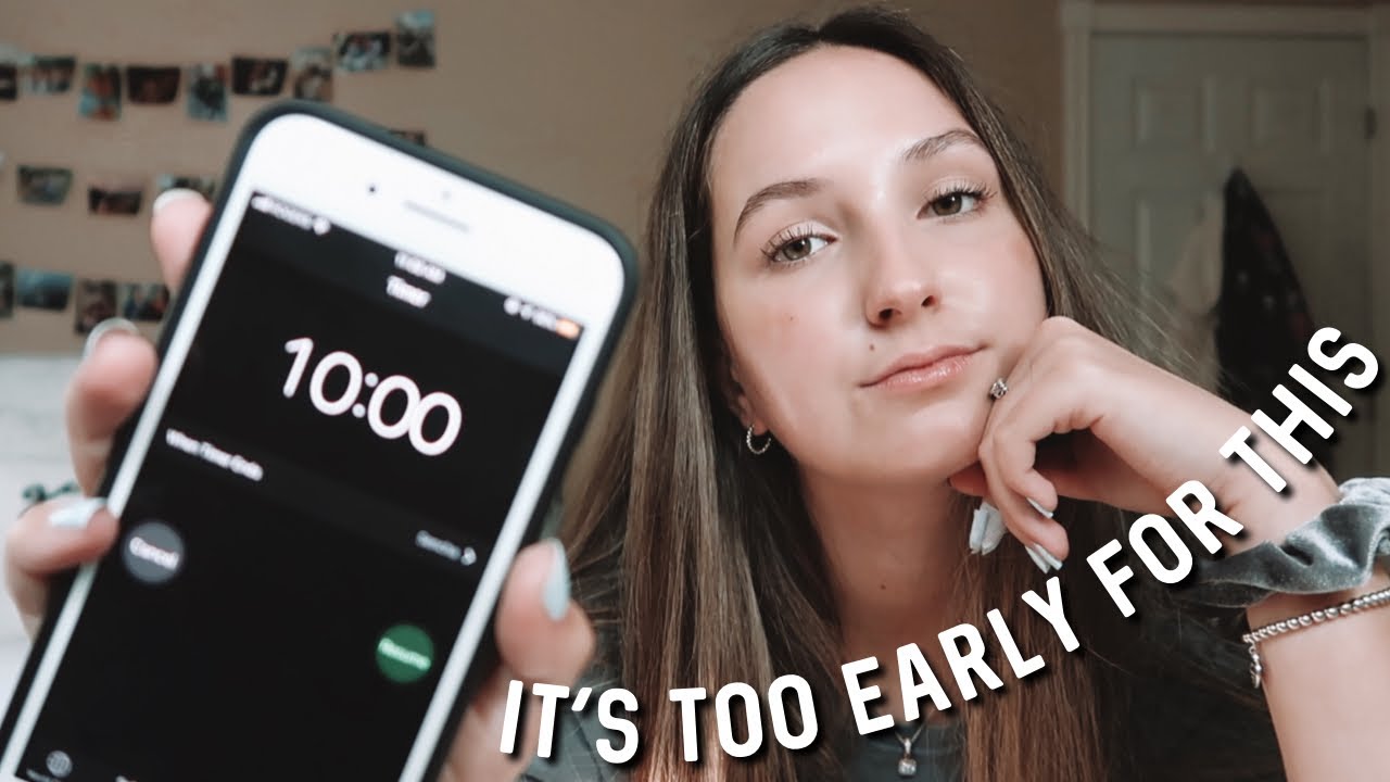 how i get ready in 10 minutes as a tired college student