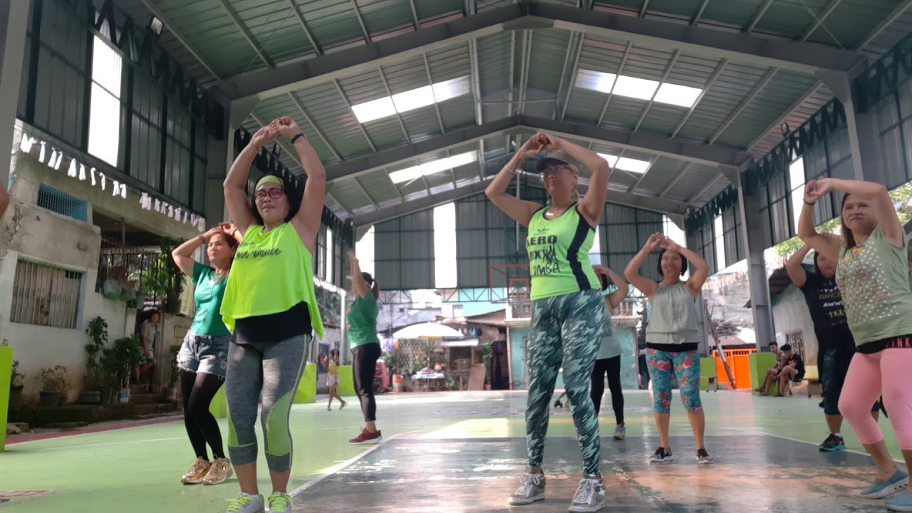 zumba gold in green mode 7 dancing in the street