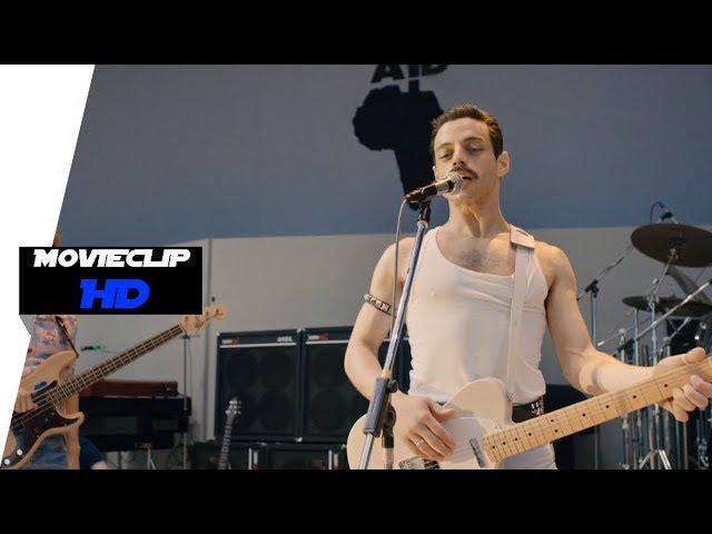 Bohemian Rhapsody (2018) | Concierto En Live Aid / "Crazy Little Thing Called Love" | MovieClip HD